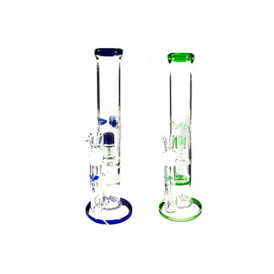 Unbranded Smoking Products Large Percolator Glass Bong 14"