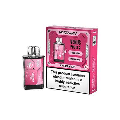 Vapengin Vaping Products Watermelon Ice 20mg Vapengin Venus Prefilled Pods 1200 Puffs - 2 Pcs