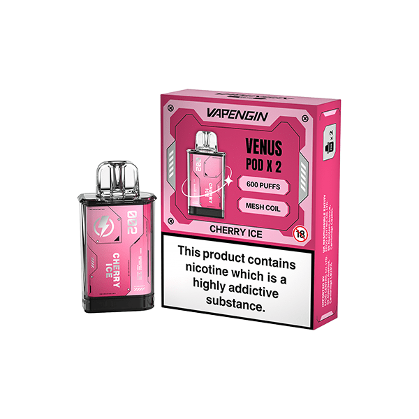 Vapengin Vaping Products Watermelon Ice 20mg Vapengin Venus Prefilled Pods 1200 Puffs - 2 Pcs