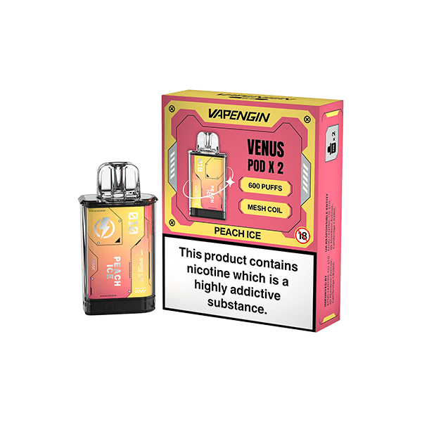 Vapengin Vaping Products Watermelon Ice 20mg Vapengin Venus Prefilled Pods 1200 Puffs - 2 Pcs
