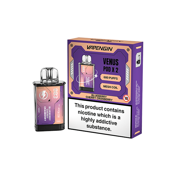Vapengin Vaping Products Watermelon Ice 20mg Vapengin Venus Prefilled Pods 1200 Puffs - 2 Pcs