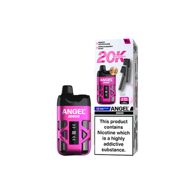 Vapes Bars Vaping Products 20mg Angel 20000 by Vapes Bars Duel Prefilled Pod Vape Kit 20000 Puffs