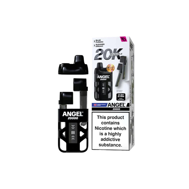 Vapes Bars Vaping Products 20mg Angel 20000 by Vapes Bars Duel Prefilled Pod Vape Kit 20000 Puffs