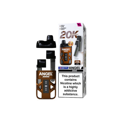 Vapes Bars Vaping Products 20mg Angel 20000 by Vapes Bars Duel Prefilled Pod Vape Kit 20000 Puffs