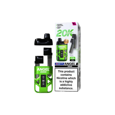 Vapes Bars Vaping Products 20mg Angel 20000 by Vapes Bars Duel Prefilled Pod Vape Kit 20000 Puffs