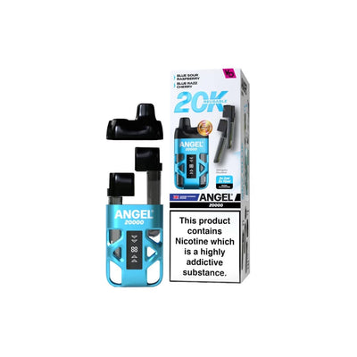 Vapes Bars Vaping Products 20mg Angel 20000 by Vapes Bars Duel Prefilled Pod Vape Kit 20000 Puffs