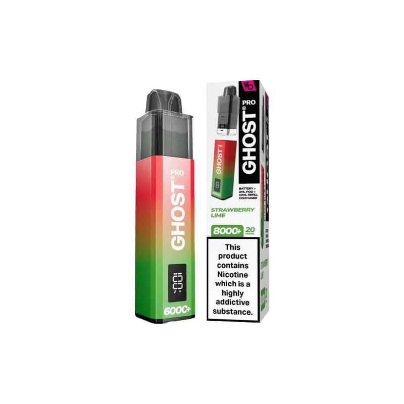 Vapes Bars Vaping Products 20mg Ghost Pro 8000+ By Vapes Bars Prefilled Pod Vape Kit