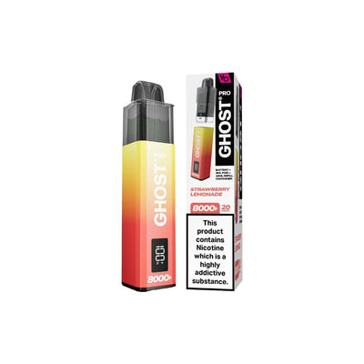 Vapes Bars Vaping Products 20mg Ghost Pro 8000+ By Vapes Bars Prefilled Pod Vape Kit