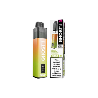 Vapes Bars Vaping Products 20mg Ghost Pro 8000+ By Vapes Bars Prefilled Pod Vape Kit