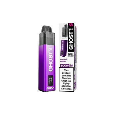 Vapes Bars Vaping Products 20mg Ghost Pro 8000+ By Vapes Bars Prefilled Pod Vape Kit
