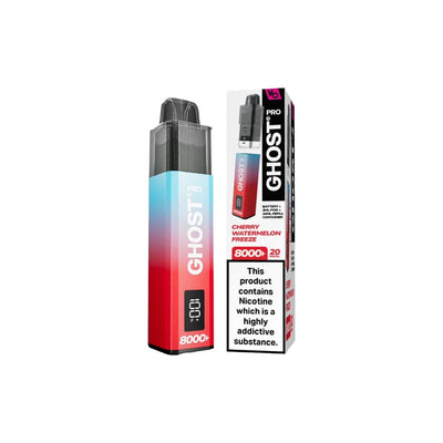 Vapes Bars Vaping Products 20mg Ghost Pro 8000+ By Vapes Bars Prefilled Pod Vape Kit
