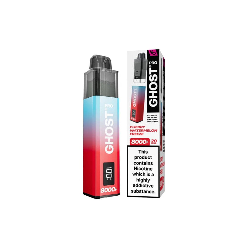 Vapes Bars Vaping Products 20mg Ghost Pro 8000+ By Vapes Bars Prefilled Pod Vape Kit