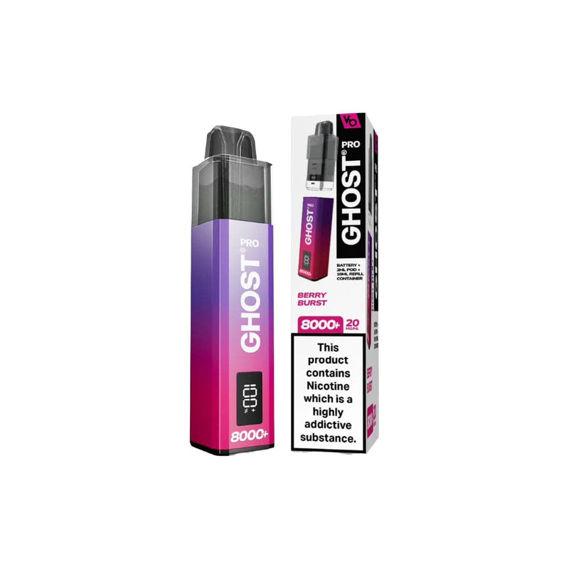 Vapes Bars Vaping Products 20mg Ghost Pro 8000+ By Vapes Bars Prefilled Pod Vape Kit
