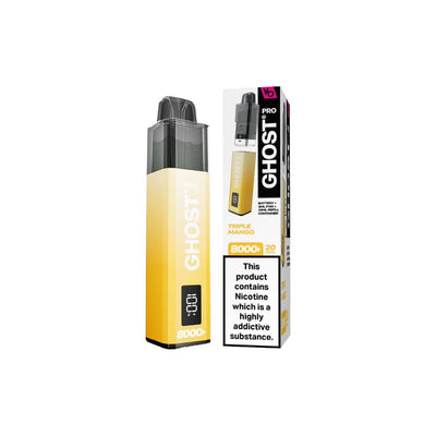 Vapes Bars Vaping Products 20mg Ghost Pro 8000+ By Vapes Bars Prefilled Pod Vape Kit