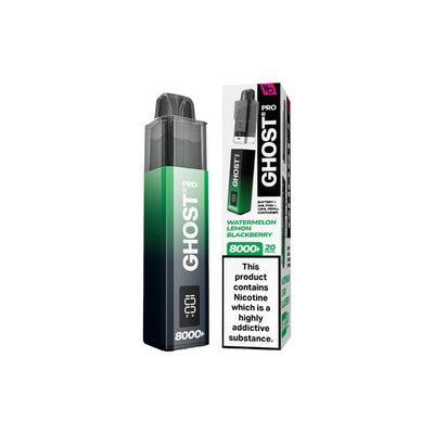 Vapes Bars Vaping Products 20mg Ghost Pro 8000+ By Vapes Bars Prefilled Pod Vape Kit