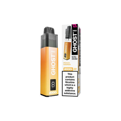 Vapes Bars Vaping Products 20mg Ghost Pro 8000+ By Vapes Bars Prefilled Pod Vape Kit