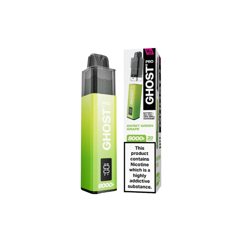 Vapes Bars Vaping Products 20mg Ghost Pro 8000+ By Vapes Bars Prefilled Pod Vape Kit
