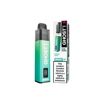 Vapes Bars Vaping Products 20mg Ghost Pro 8000+ By Vapes Bars Prefilled Pod Vape Kit