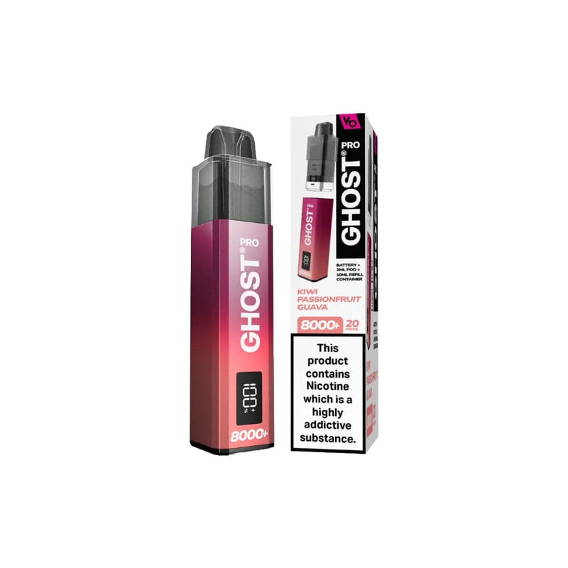 Vapes Bars Vaping Products 20mg Ghost Pro 8000+ By Vapes Bars Prefilled Pod Vape Kit