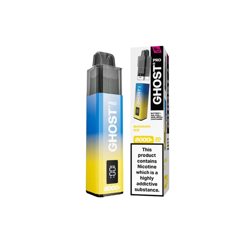 Vapes Bars Vaping Products 20mg Ghost Pro 8000+ By Vapes Bars Prefilled Pod Vape Kit