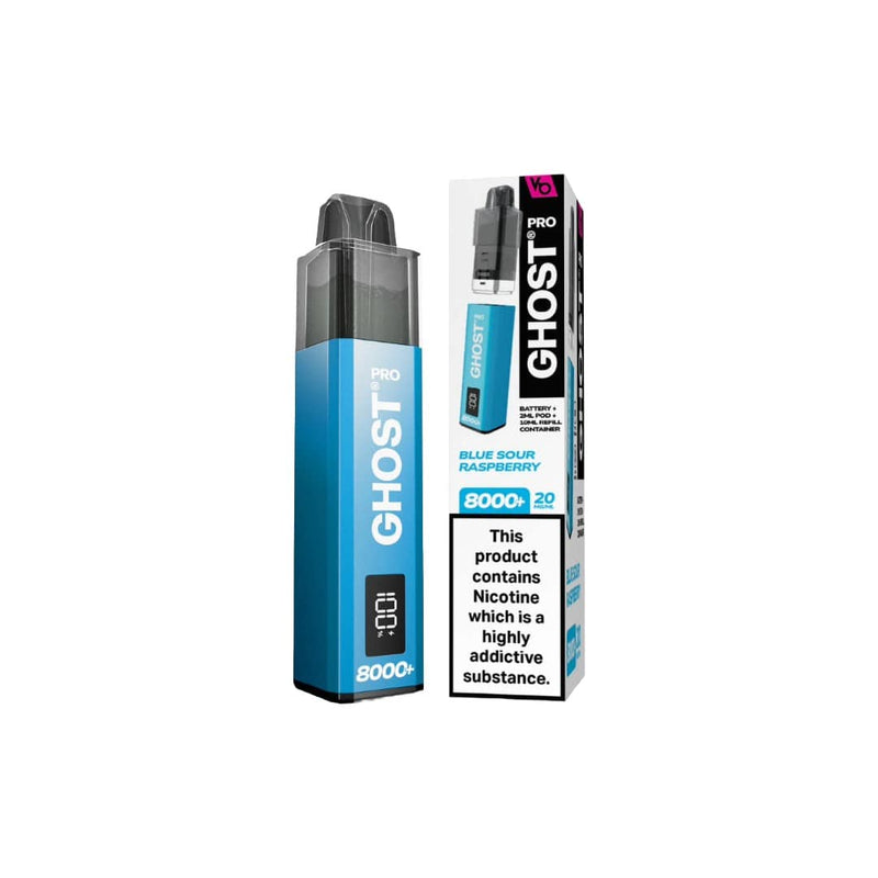 Vapes Bars Vaping Products 20mg Ghost Pro 8000+ By Vapes Bars Prefilled Pod Vape Kit