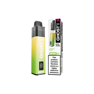 Vapes Bars Vaping Products 20mg Ghost Pro 8000+ By Vapes Bars Prefilled Pod Vape Kit