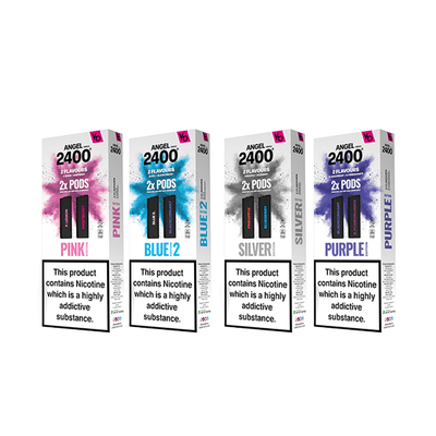 Vapes Bars Vaping Products 20mg Vapes Bars Angel 2400 Prefilled Pods 2ml 1200 Puffs - 2 Pcs