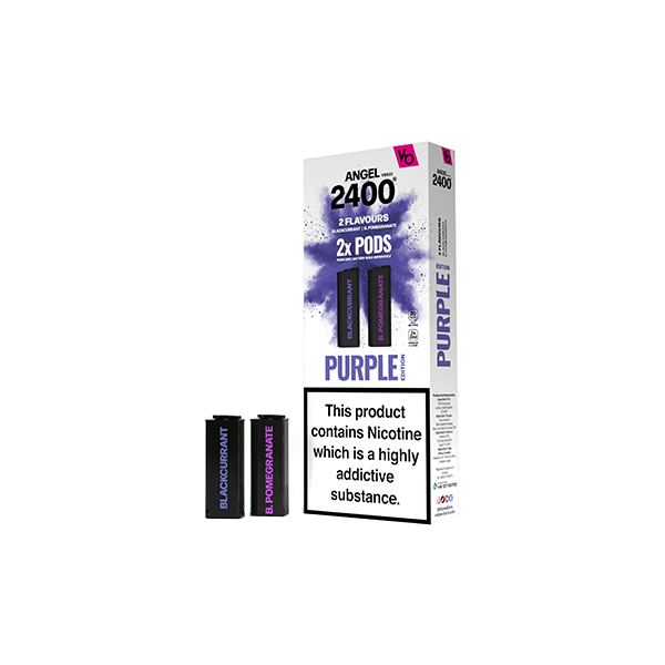 Vapes Bars Vaping Products 20mg Vapes Bars Angel 2400 Prefilled Pods 2ml 1200 Puffs - 2 Pcs