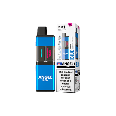 Vapes Bars Vaping Products Blue Edition 20mg Angel 1200 2in1 By Vapes Bar Dual Prefilled Pod Kit 1200 Puffs