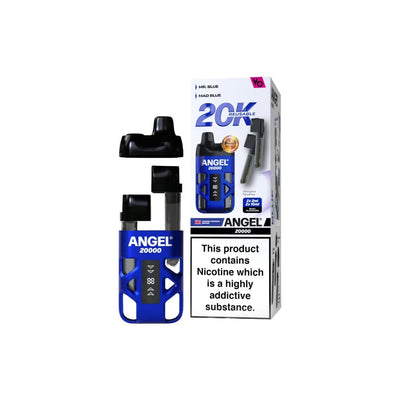 Vapes Bars Vaping Products Blue Edition 20mg Angel 20000 by Vapes Bars Duel Prefilled Pod Vape Kit 20000 Puffs