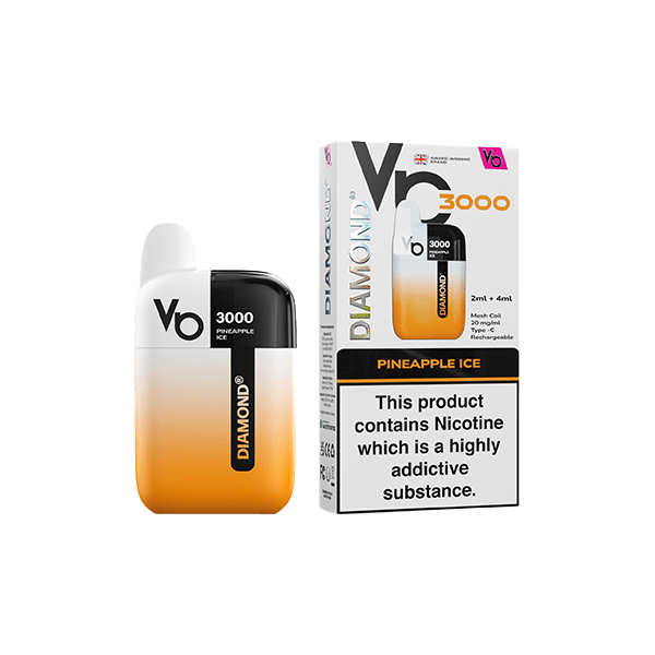 Vapes Bars Vaping Products Pineapple Ice Vapes Bar Diamond 3000 20mg Pod Vape Kit 3000 Puffs