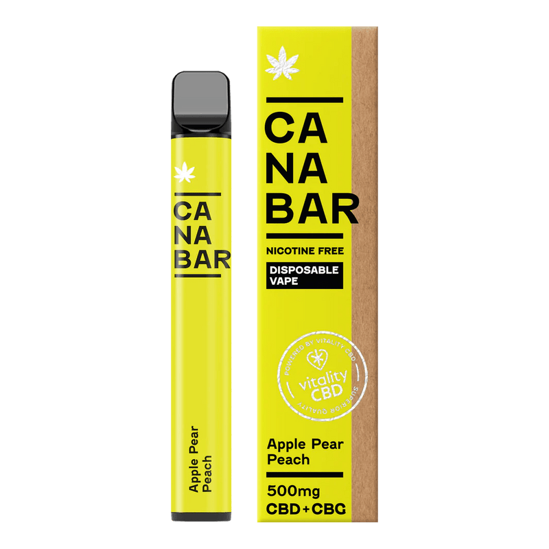 Vitality CBD CBD Products Vitality CBD CANABAR CBD+CBG 500mg Disposable Vape (2 PACK)