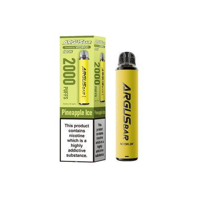 Voopoo Vaping Products 20mg Voopoo Argus Bar Neon 2K Prefilled Pod Vape Kit