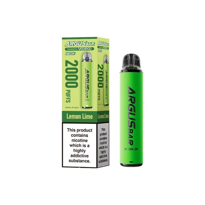 Voopoo Vaping Products 20mg Voopoo Argus Bar Neon 2K Prefilled Pod Vape Kit