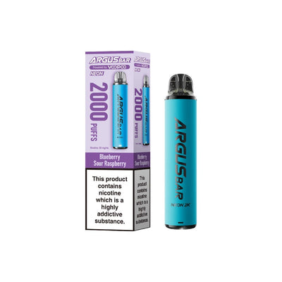 Voopoo Vaping Products 20mg Voopoo Argus Bar Neon 2K Prefilled Pod Vape Kit