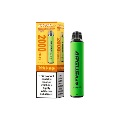 Voopoo Vaping Products 20mg Voopoo Argus Bar Neon 2K Prefilled Pod Vape Kit