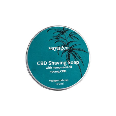 Voyager CBD Products Voyager 100mg CBD Shaving Soap - 100ml