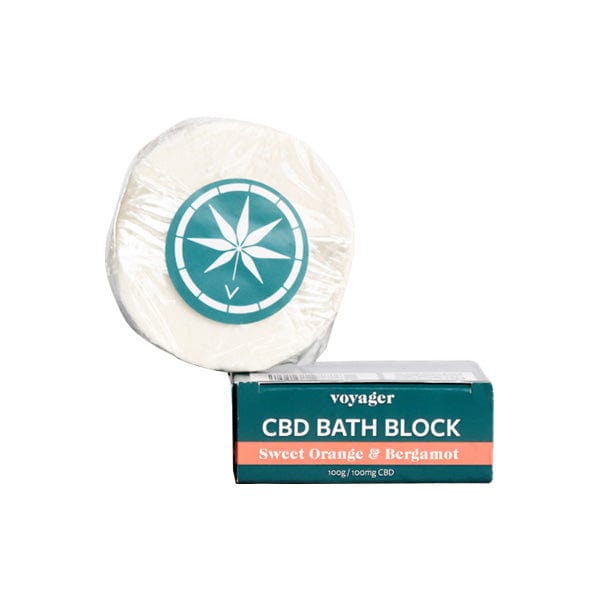 Voyager CBD Products Voyager 100mg CBD Sweet Orange & Bergamot Bath Block - 100g