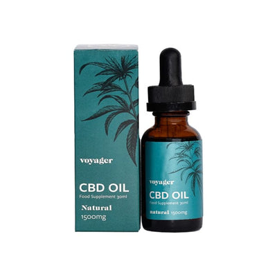 Voyager CBD Products Voyager 1500mg CBD Natural Oil - 30ml