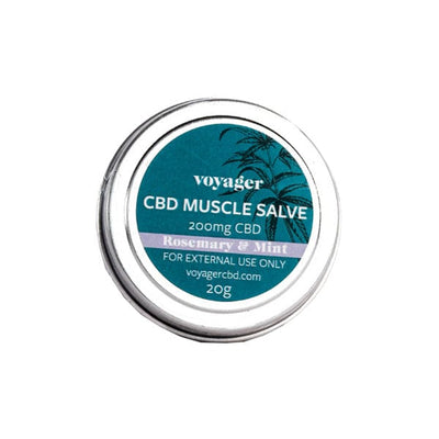Voyager CBD Products Voyager 200mg CBD Rosemary & Mint Muscle Salve - 20g