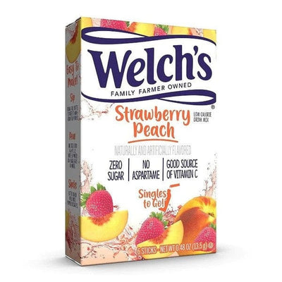 Welch's Singles to Go, Strawberry Peach - 6 sticks