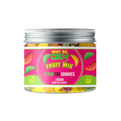 Why So CBD CBD Products Fruit Mix Why So CBD? 1000mg Broad Spectrum CBD Small Vegan Gummies - 11 Flavours