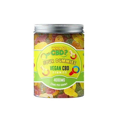 Why So CBD CBD Products Sour Dummies Why So CBD? 4000mg Broad Spectrum CBD Large Vegan Gummies - 11 Flavours