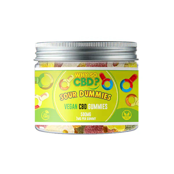 Why So CBD CBD Products Sour Dummies Why So CBD? 500mg Broad Spectrum CBD Small Vegan Gummies - 11 Flavours
