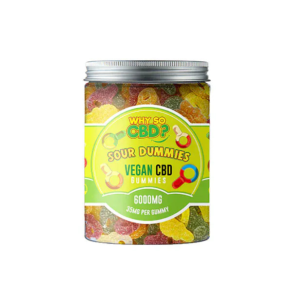 Why So CBD CBD Products Sour Dummies Why So CBD? 6000mg Broad Spectrum CBD Large Vegan Gummies - 11 Flavours
