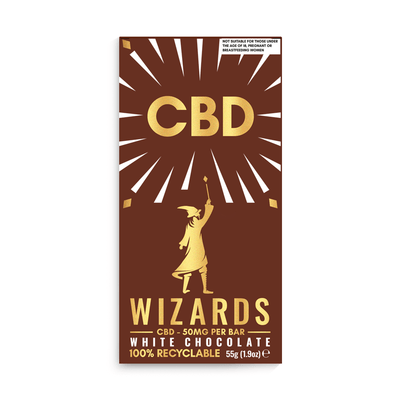 Wizards Magic CBD CBD Products 1 Bar The Wizards Magic 50mg CBD Chocolate - White