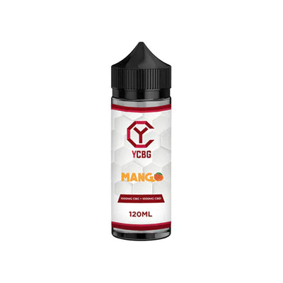 YCBG CBD Products Mango yCBG 1000mg CBD + 1000mg CBG E-liquid 120ml (BUY 1 GET 1 FREE)
