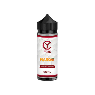 YCBG CBD Products Mango yCBG 500mg CBD + 500mg CBG E-liquid 120ml (BUY 1 GET 1 FREE)