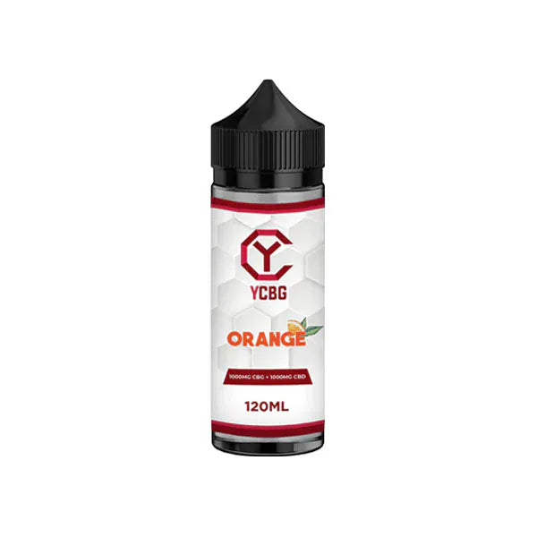 YCBG CBD Products Orange yCBG 1000mg CBD + 1000mg CBG E-liquid 120ml (BUY 1 GET 1 FREE)