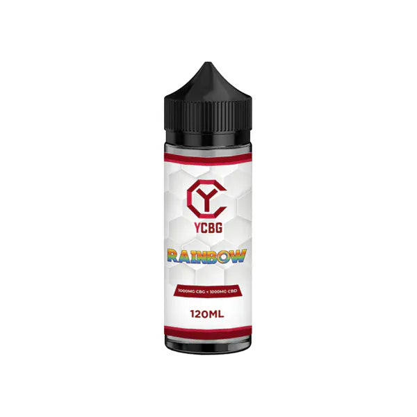 YCBG CBD Products Rainbow yCBG 1000mg CBD + 1000mg CBG E-liquid 120ml (BUY 1 GET 1 FREE)